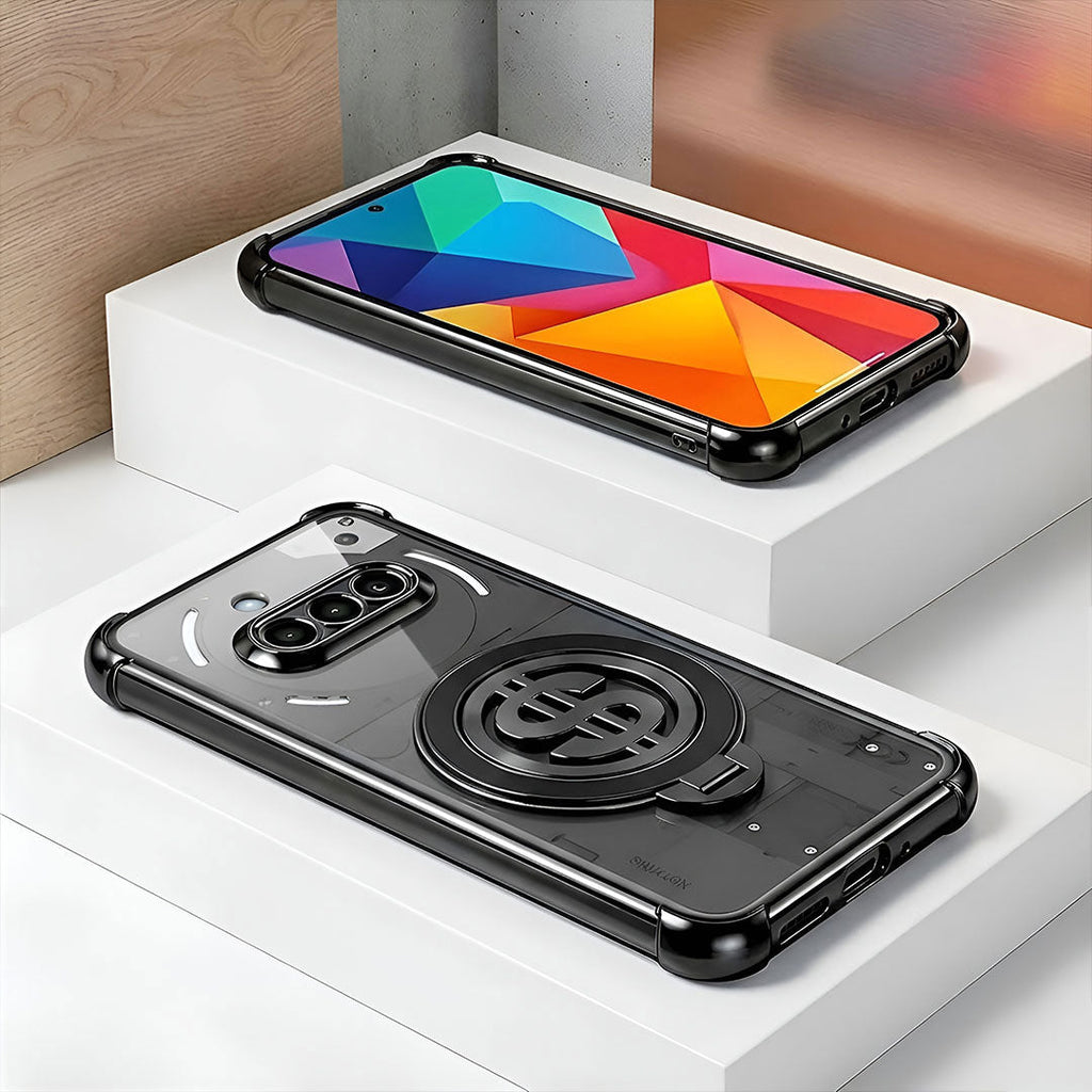 Nothing Phone 3a 5G Four Corner Airbags 100% Original Astro Money Magnet Rotating Dollar Case