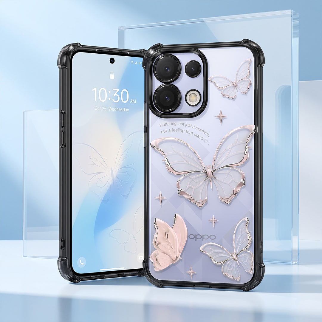 Oppo K13 5G Transparent Butterfly Anti-Yellow Airbag Cover