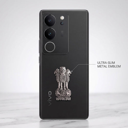 Vivo V29 Pro 5G Compatible Satyamev Jayate 3D Metal Emblem Sticker