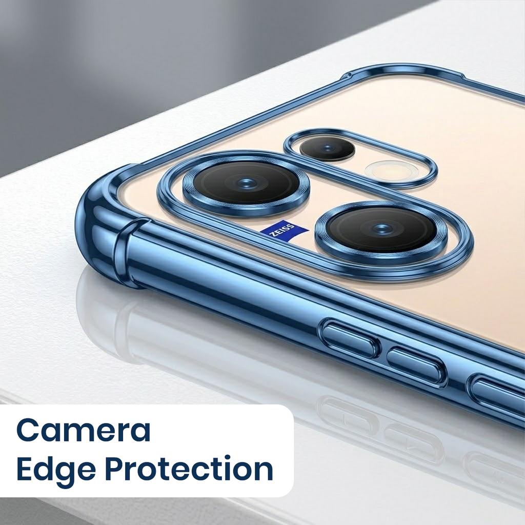 Vivo V60 5G Satyamev Jayate 2-in-1 Emblem Transparent Shockproof Airbag Case