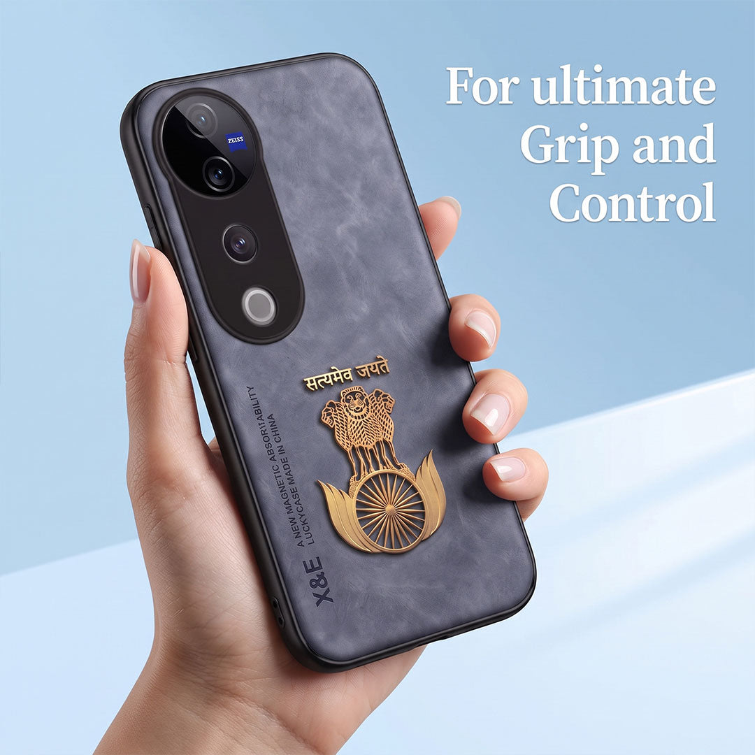 Vivo T3 Ultra 5G Satyamev Jayate Comfortable Leather Phone Case