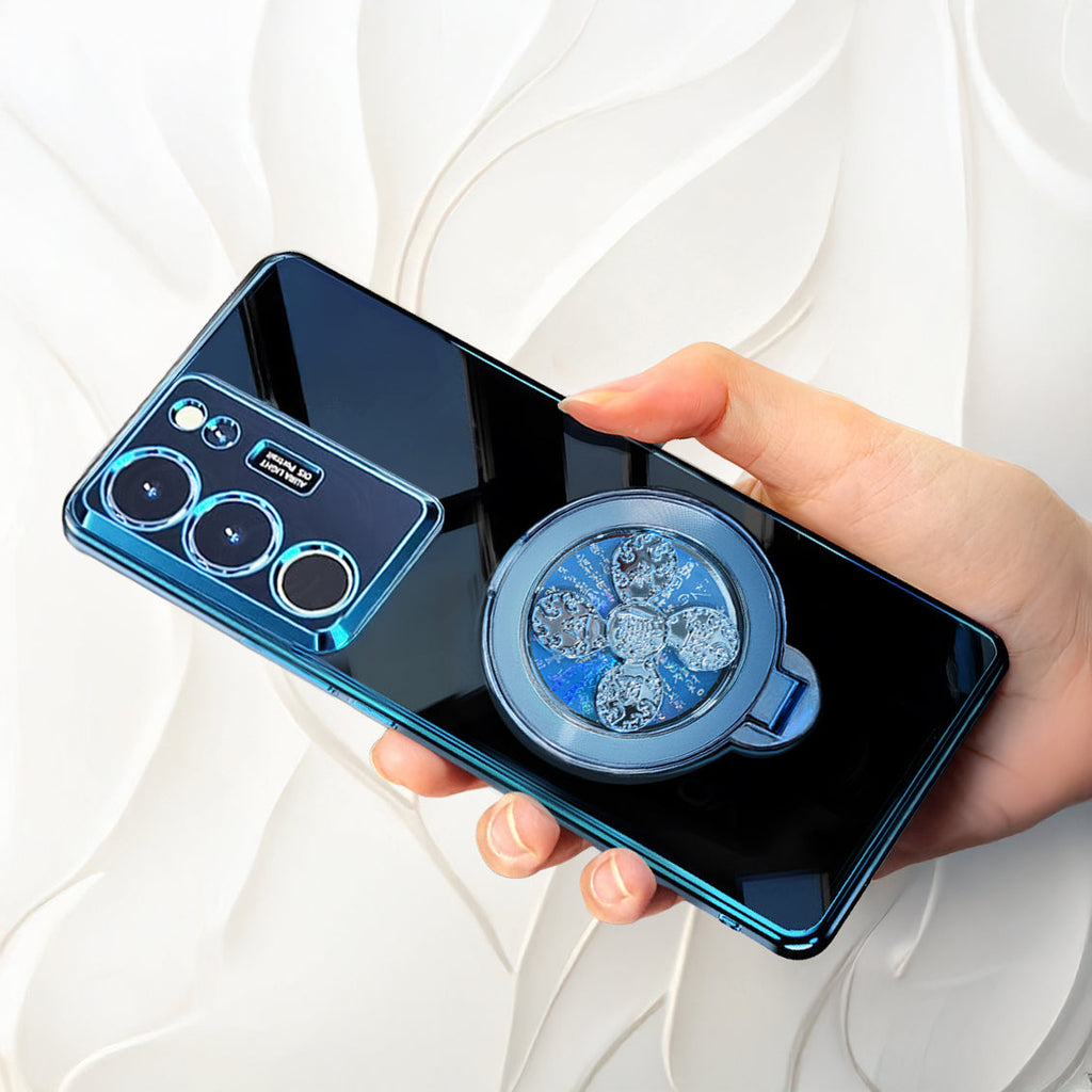 Vivo Y300 5G Electroplating Reflective Fidget Rotating Back Case