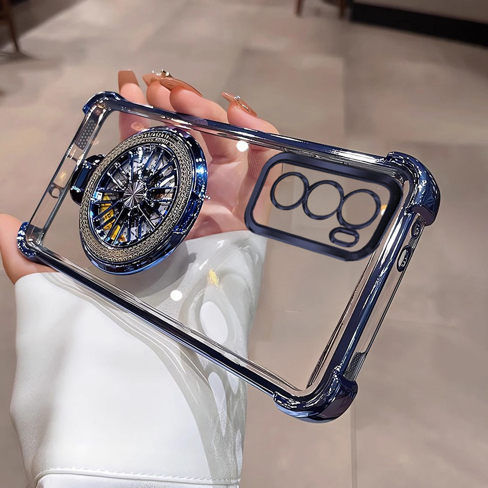 Oppo Reno 12 5G Premium Stress Buster Wheel Rotating Shockproof Airbags Case