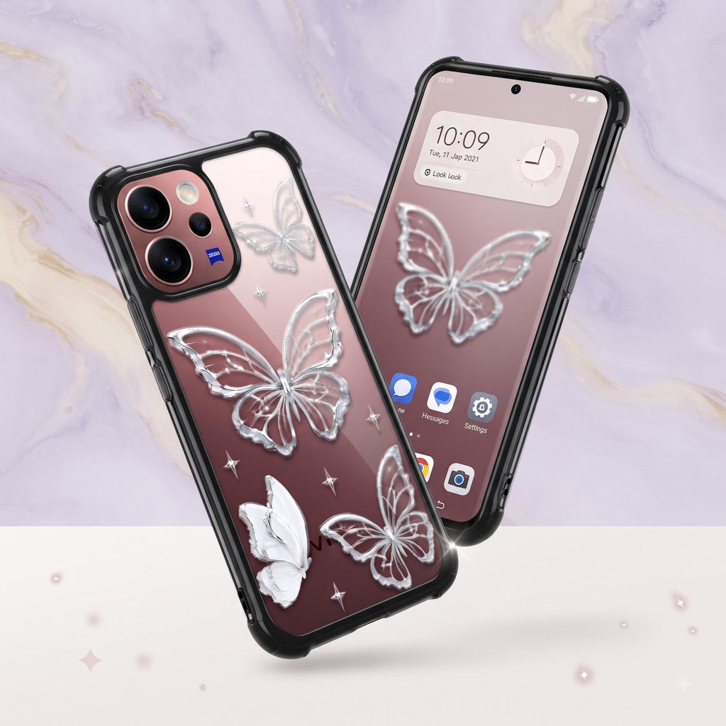Vivo V70  5G Transparent Butterfly Airbag Cover
