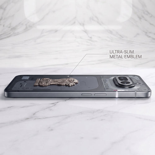 Nothing Phone 4A 5G Compatible Satyamev Jayate 3D Metal Emblem Sticker