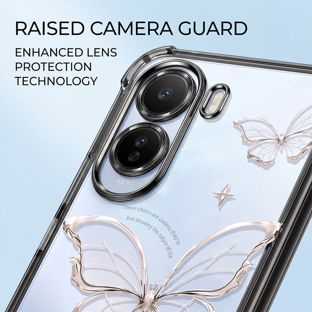 Vivo T5 Pro 5G Transparent Butterfly Anti-Yellow Airbag Cover