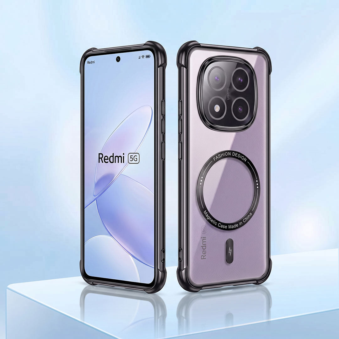 Redmi Note 14 Pro+ 5G Premium Magnetic MagSafe Shockproof Airbag Case (2.O)