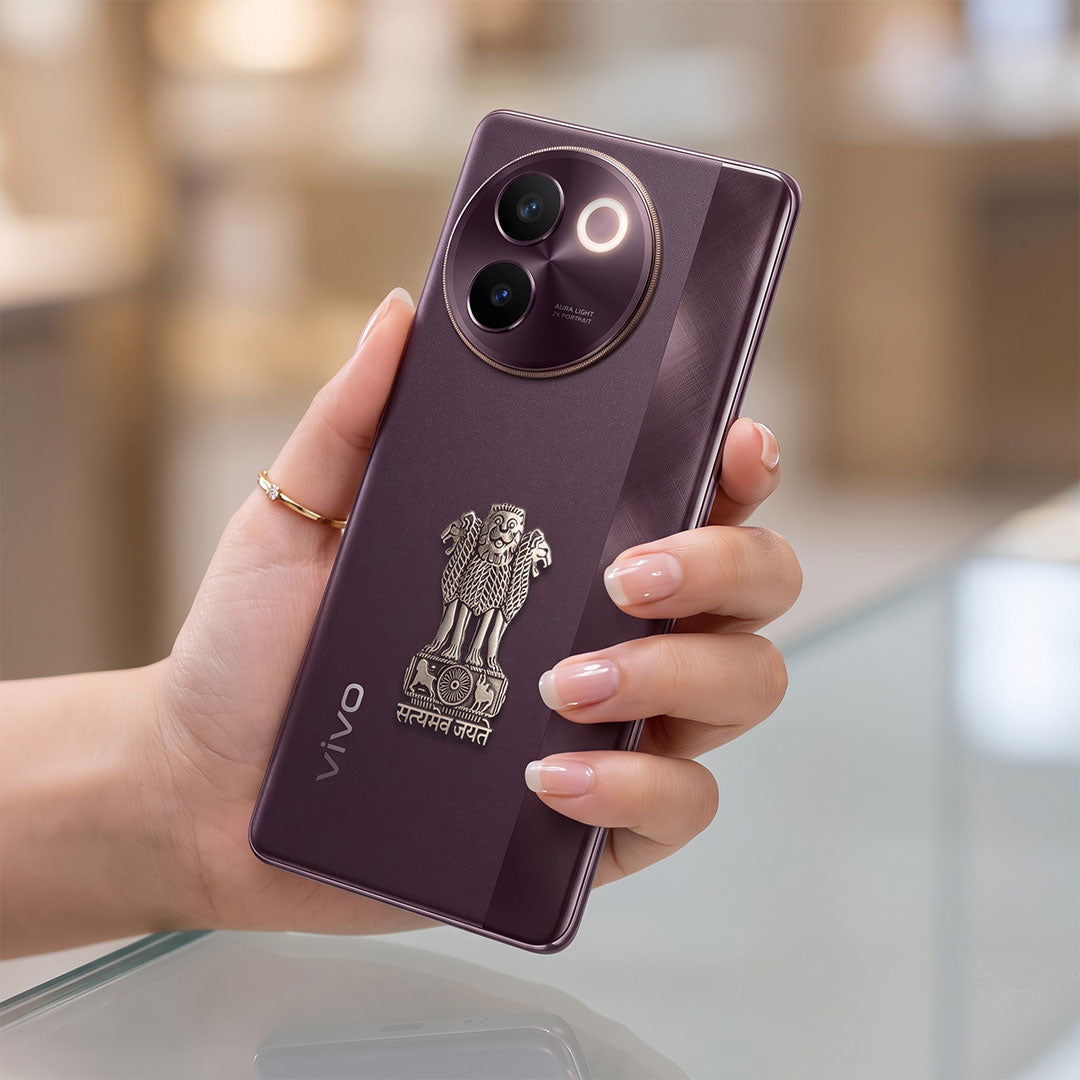 Vivo V30e 5G Compatible Satyamev Jayate 3D Metal Emblem Sticker