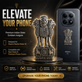 Redmi Note 15 5G Compatible Satyamev Jayate 3D Metal Emblem Sticker