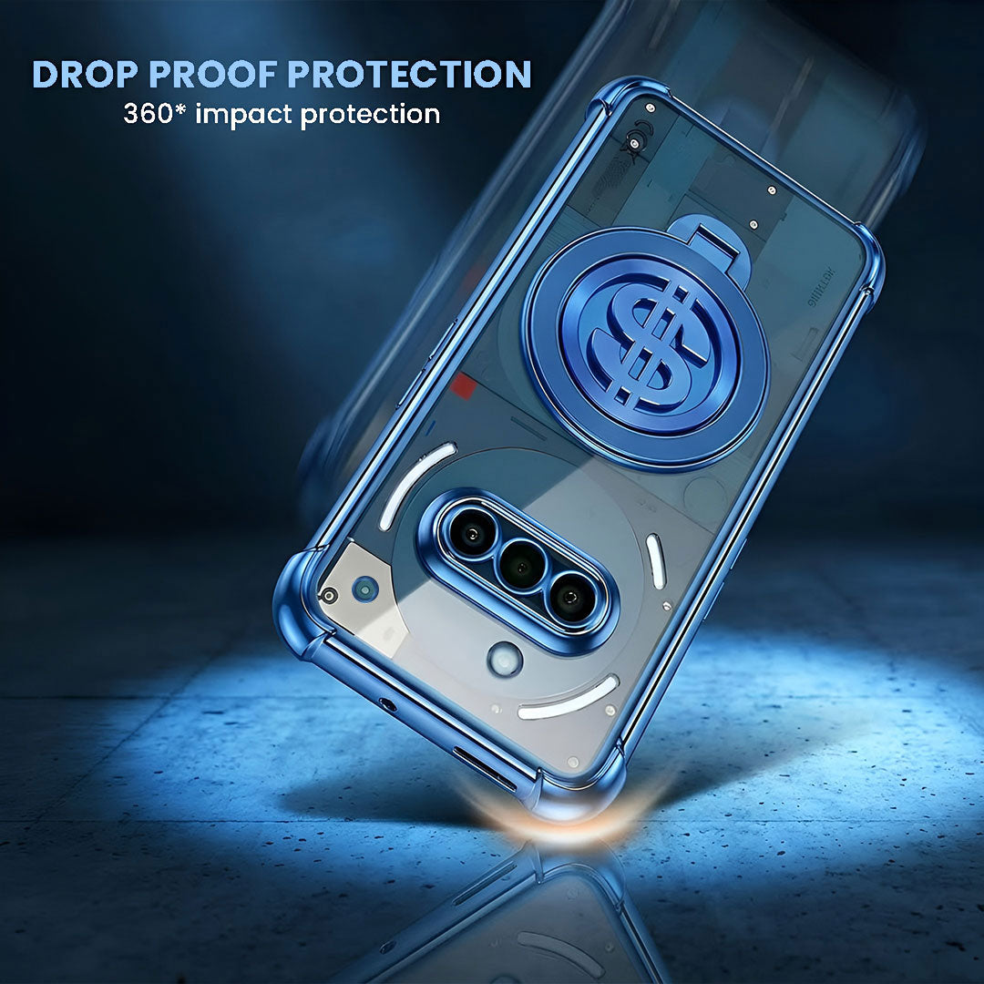 Nothing Phone 3a 5G Four Corner Airbags 100% Original Astro Money Magnet Rotating Dollar Case