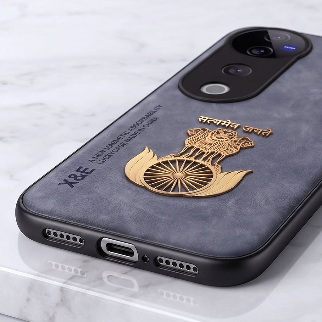 Vivo V40 Pro 5G Satyamev Jayate Comfortable Leather Phone Case