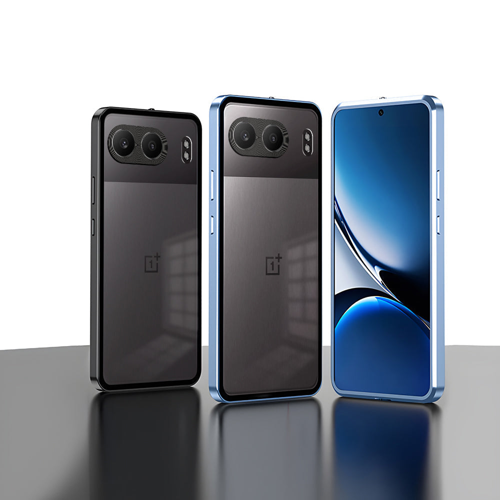 OnePlus Nord 4 5G Aluminium Metal Bumper Shield Transparent Back Case