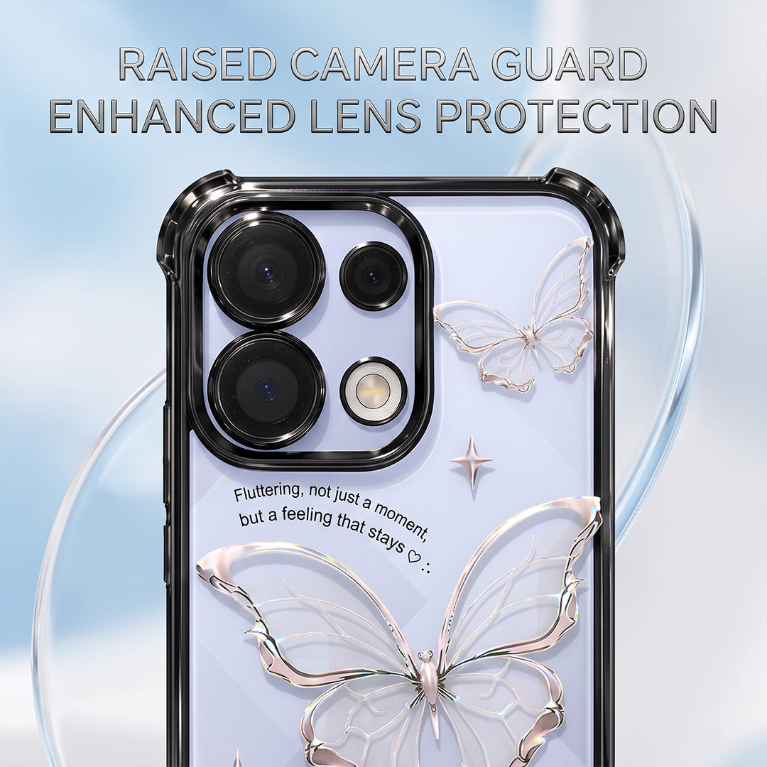 Oppo K13 5G Transparent Butterfly Anti-Yellow Airbag Cover