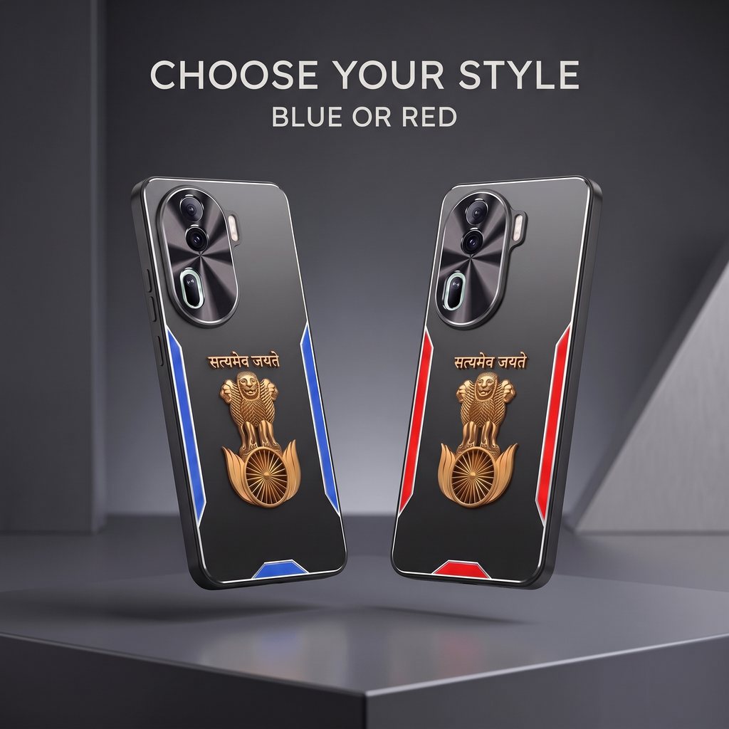 Oppo Reno 11 Pro 5G Satyamev Jayate 3D Metal Aluminium Back Case