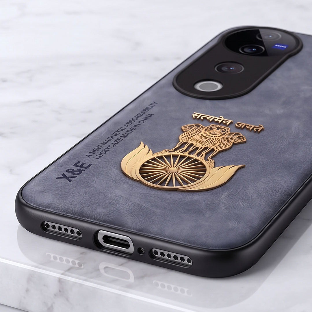 Vivo T3 Ultra 5G Satyamev Jayate Comfortable Leather Phone Case