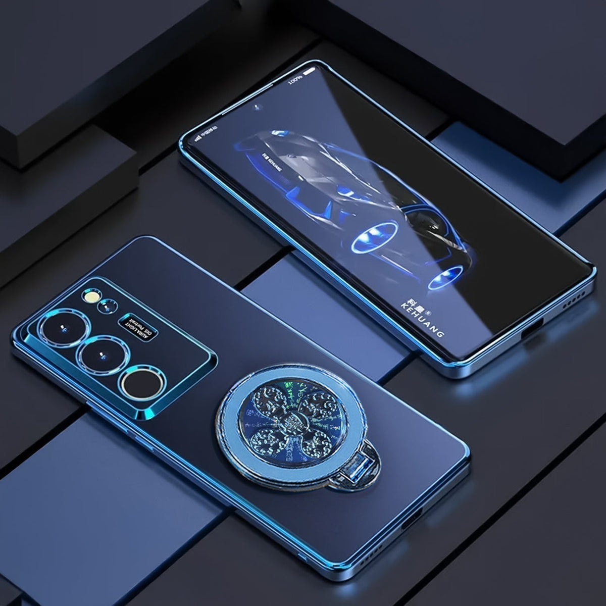 Vivo Y300 5G Electroplating Reflective Fidget Rotating Back Case