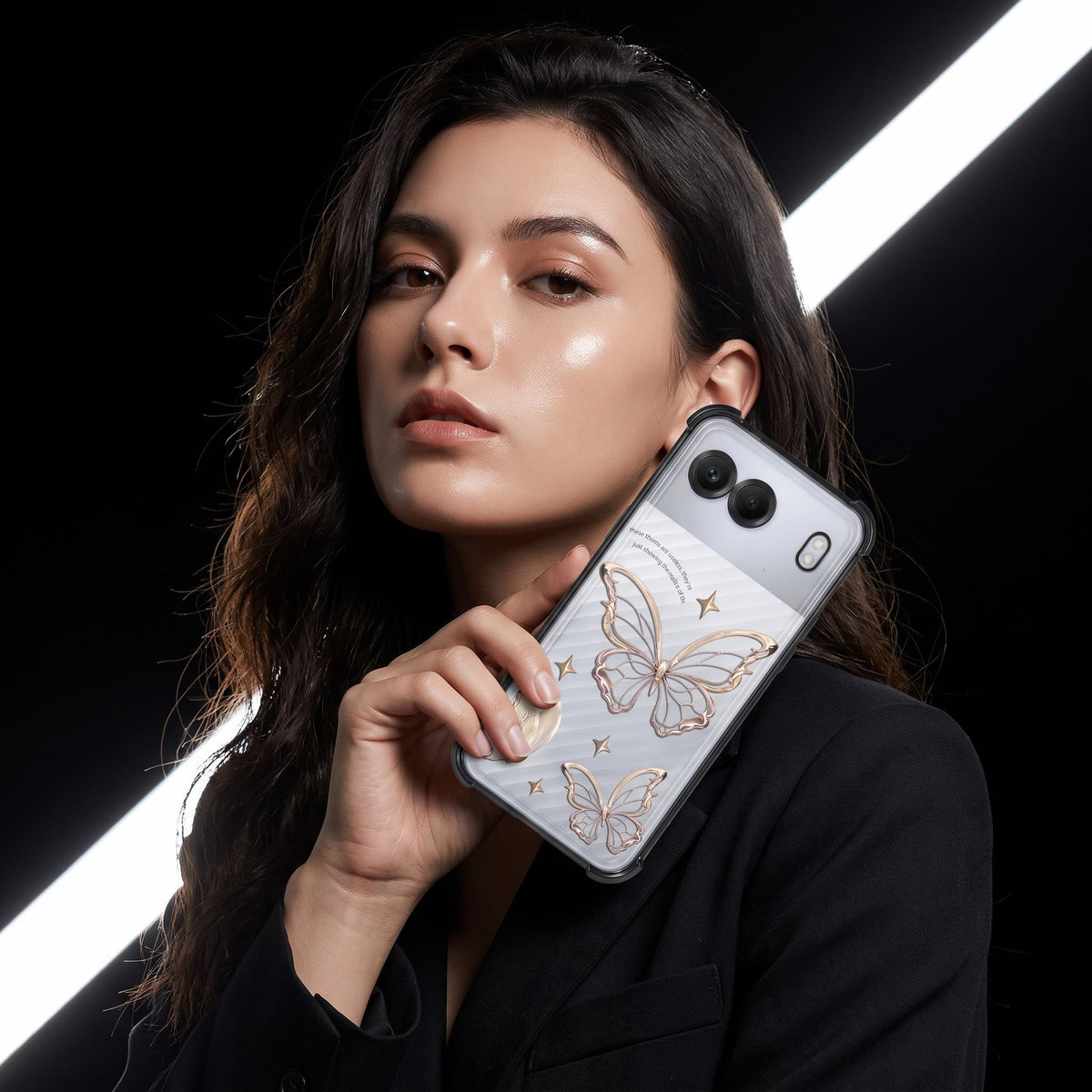 Oneplus Nord 4 5G Transparent Butterfly Anti-Yellow Airbag Cover