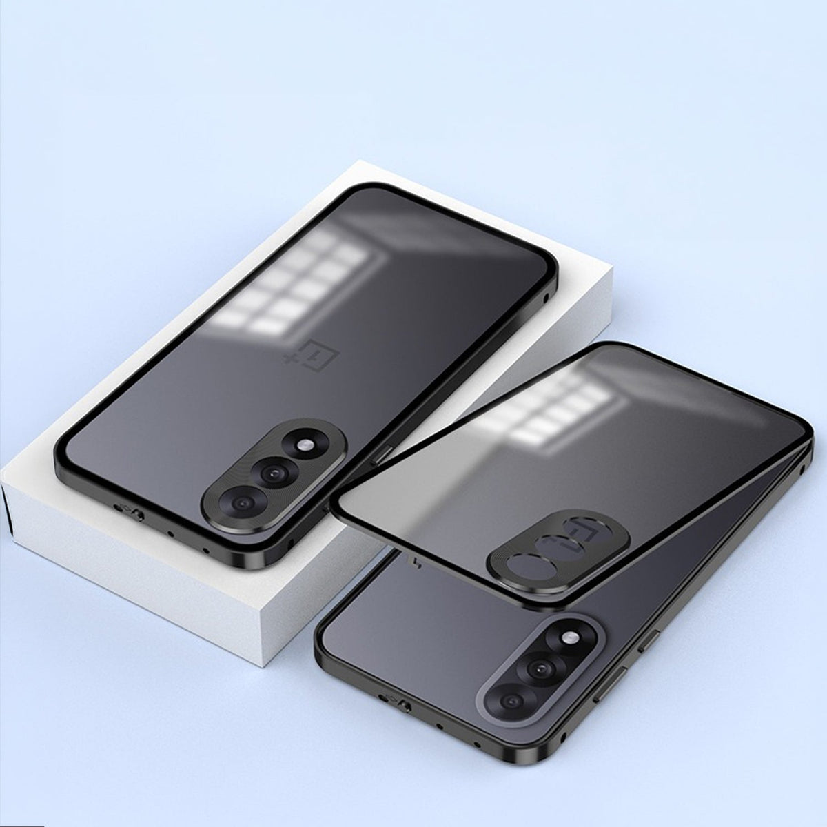 OnePlus Nord 5 5G Aluminium Metal Bumper Shield Transparent Back Case