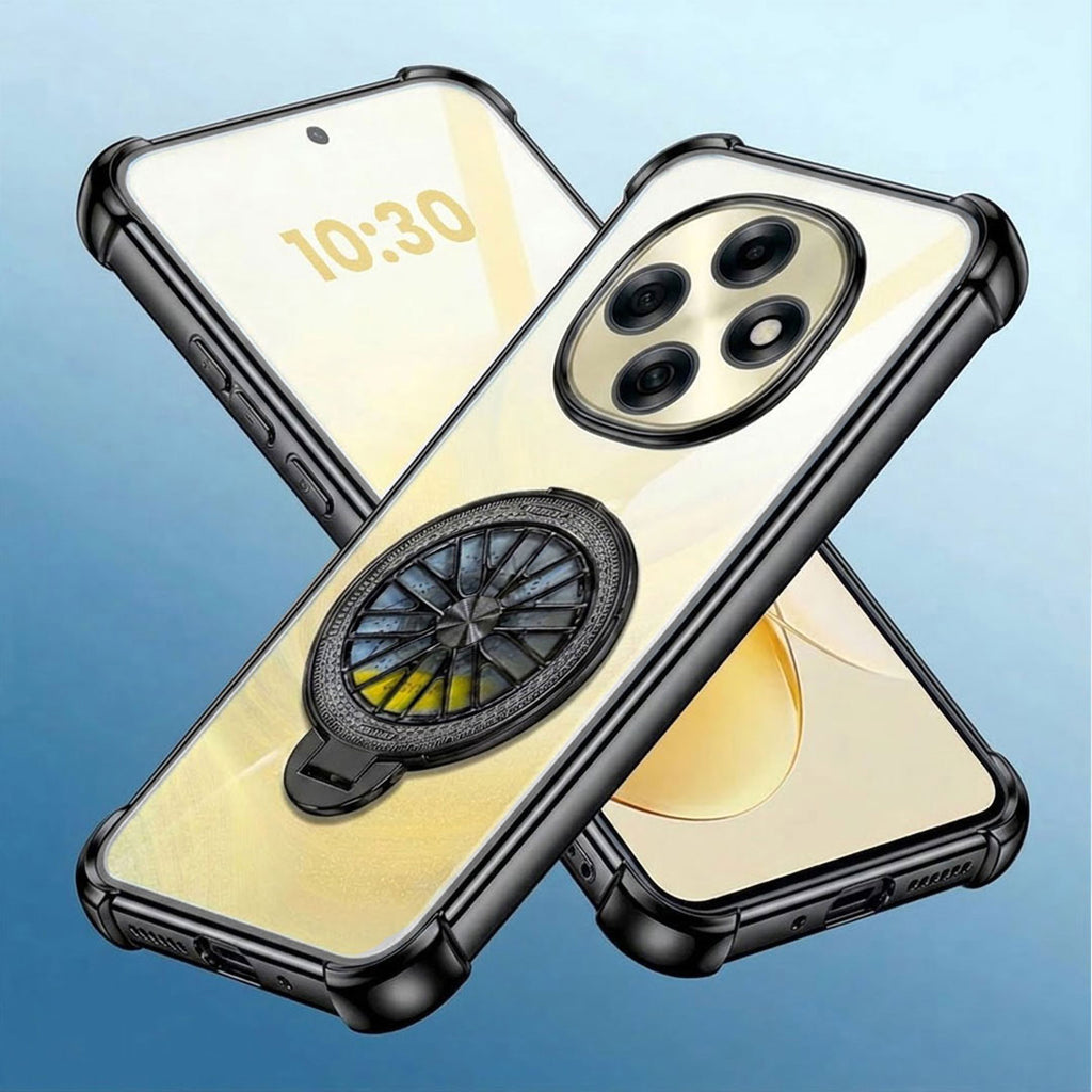 Oppo F31 Pro 5G Premium Stress Buster Wheel Rotating Shockproof Airbags Case