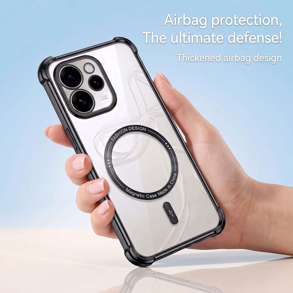 Oppo Reno 15 Pro Mini 5G Premium Magnetic MagSafe Shockproof Airbag Case (2.O)