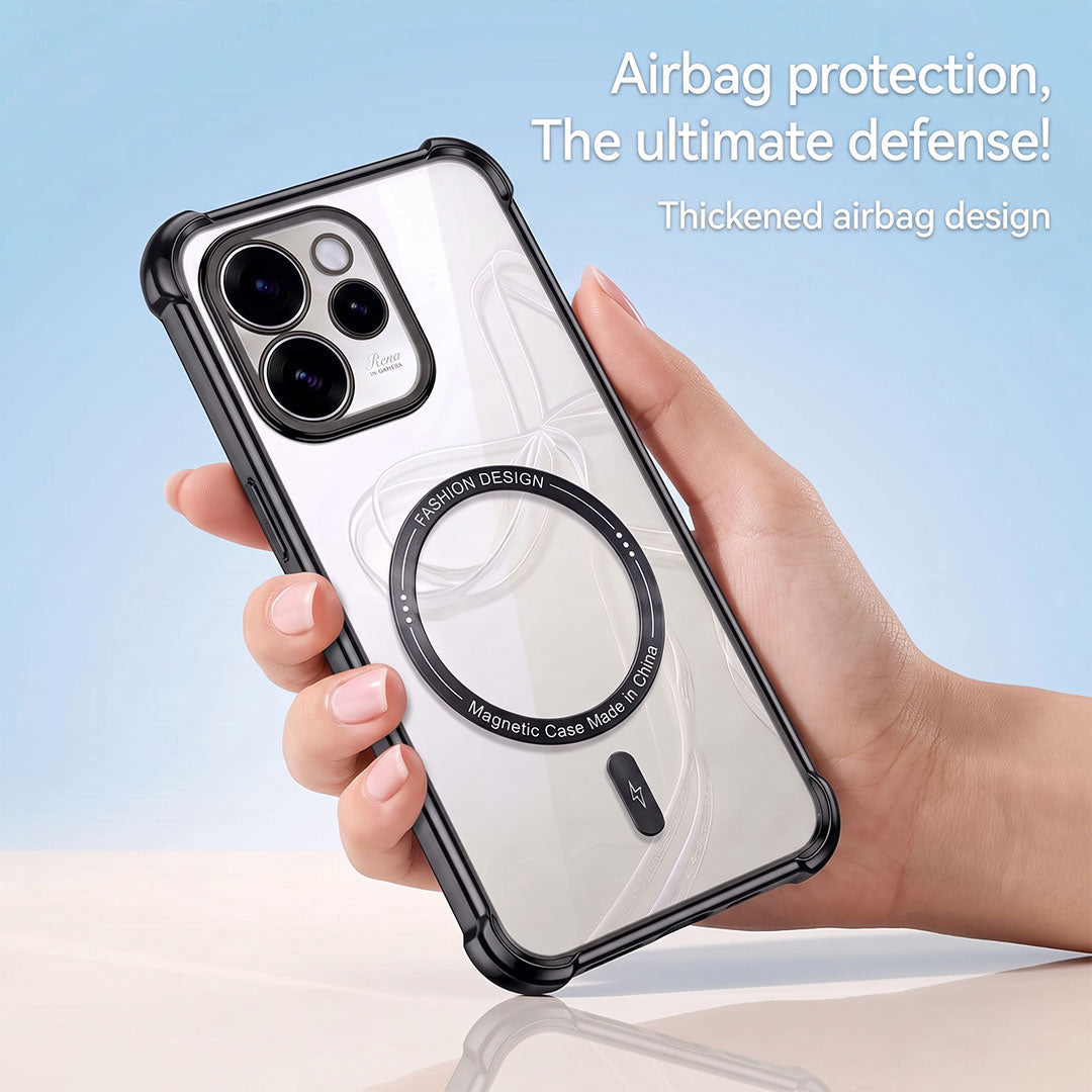 Oppo Reno 15 Pro Mini 5G Premium Magnetic MagSafe Shockproof Airbag Case (2.O)