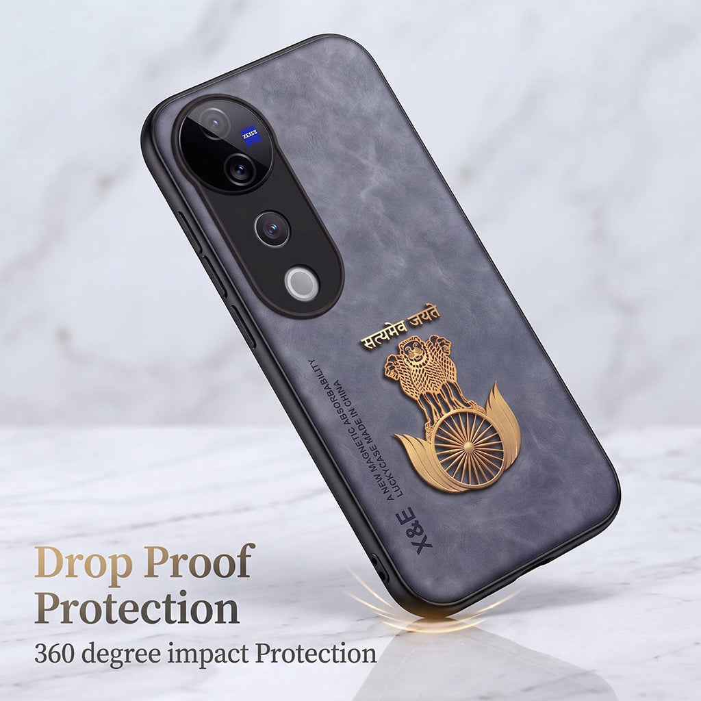 Vivo T3 Ultra 5G Satyamev Jayate Comfortable Leather Phone Case