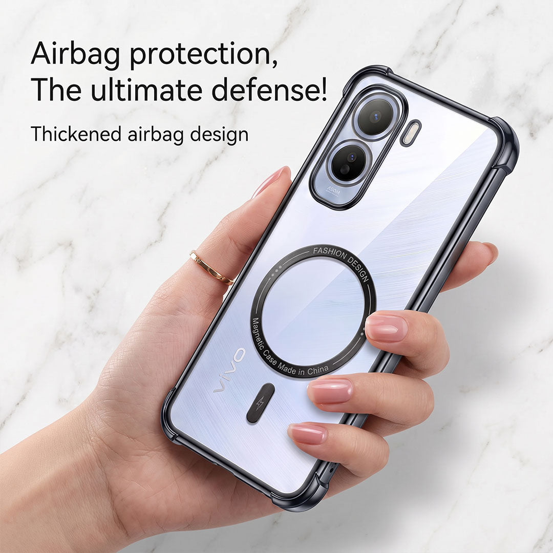 Vivo T5 Pro 5G Premium Magnetic MagSafe Shockproof Airbag Case (2.O)