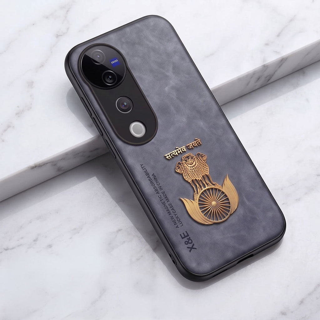 Vivo T3 Ultra 5G Satyamev Jayate Comfortable Leather Phone Case