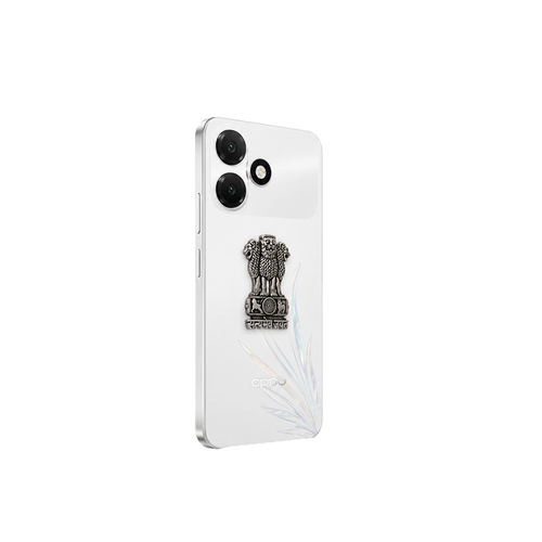 Oppo A6c 5G Compatible Satyamev Jayate 3D Metal Emblem Sticker
