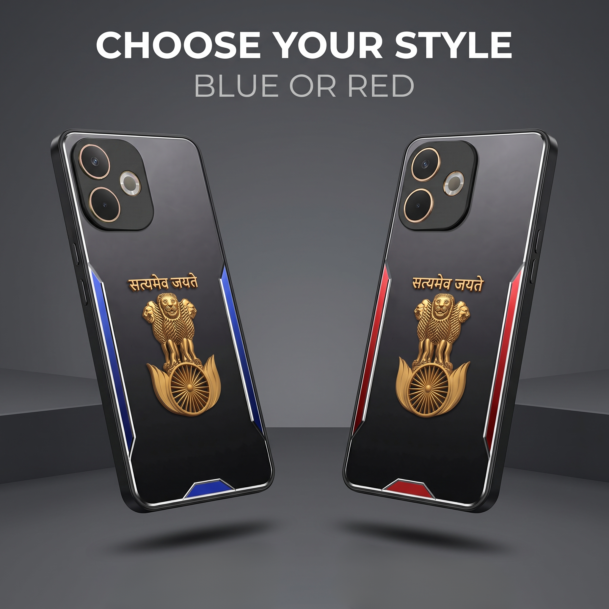 Oppo A5 Pro 5G Satyamev Jayate 3D Metal Aluminium Back Case