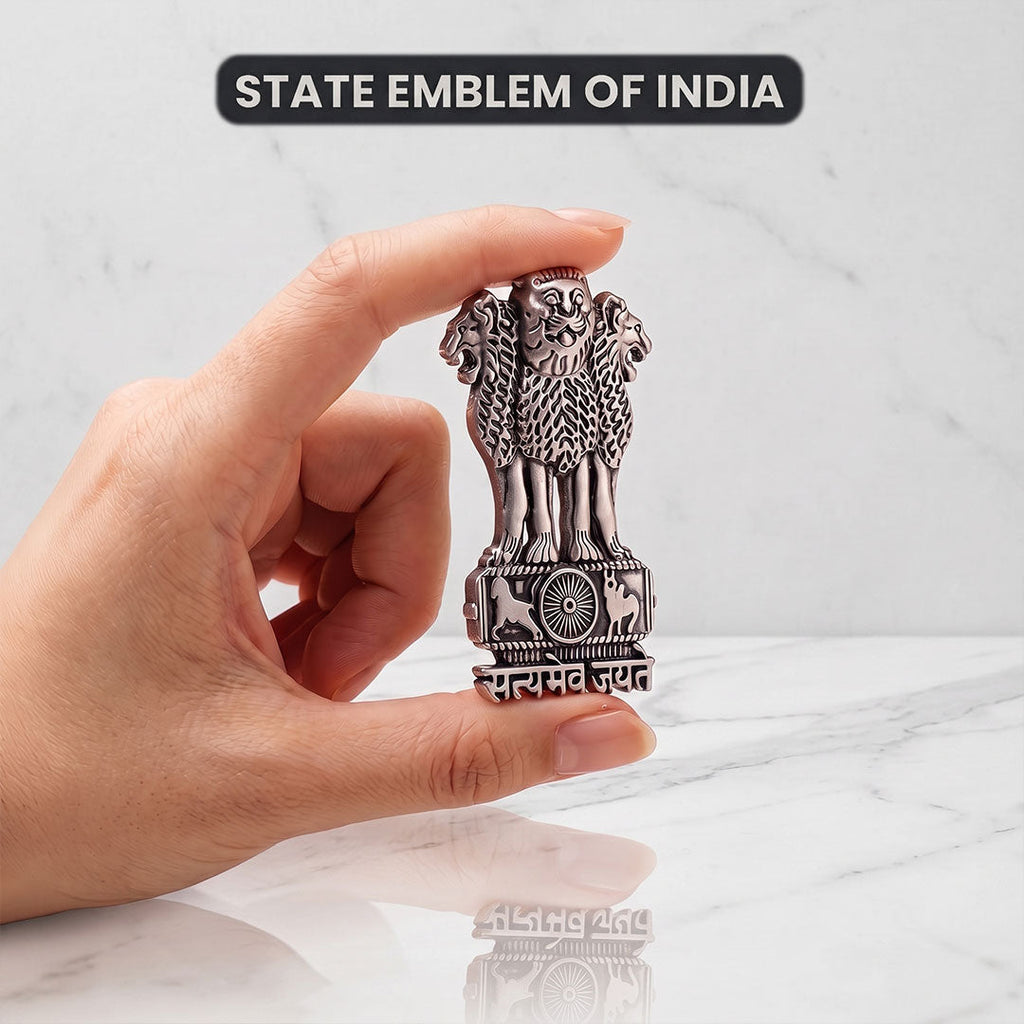 OPPO A6s 5G Compatible Satyamev Jayate 3D Metal Emblem Sticker