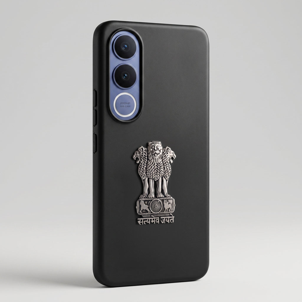 Vivo V70 FE 5G Compatible Satyamev Jayate 3D Metal Emblem Sticker