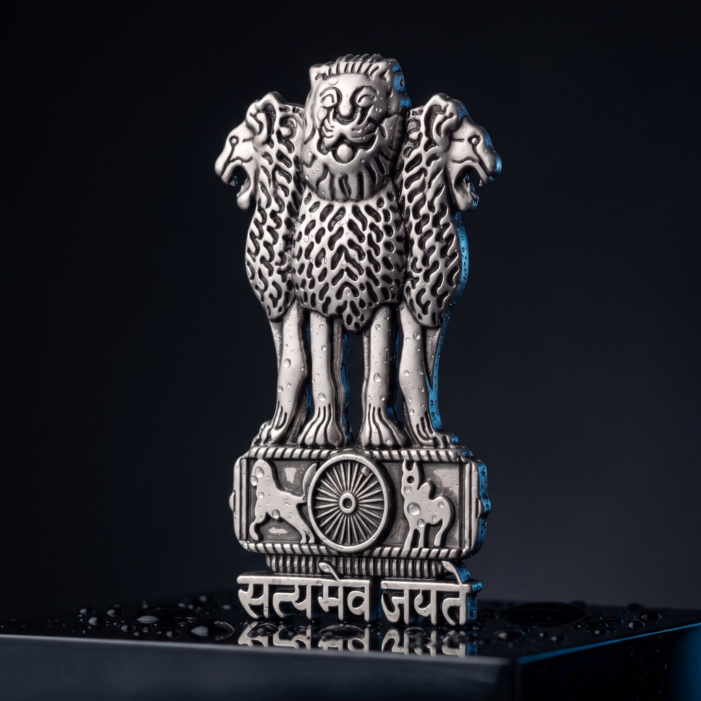 Vivo V27 Pro 5G Compatible Satyamev Jayate 3D Metal Emblem Sticker