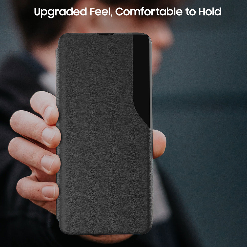 Oppo Reno 12 5G Luxury Half Window Leather Flip Case