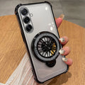 Samsung Galaxy M56 5G Premium Stress Buster Wheel Rotating Shockproof Airbags Case