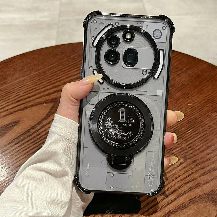 Nothing Phone 3a Pro 5G Premium Billion Wheel Rotating Shockproof Airbags Case
