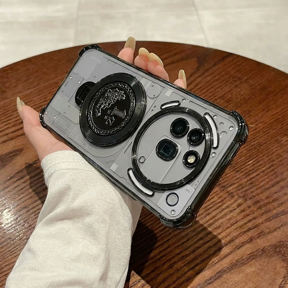 Nothing Phone 3a Pro 5G Premium Billion Wheel Rotating Shockproof Airbags Case
