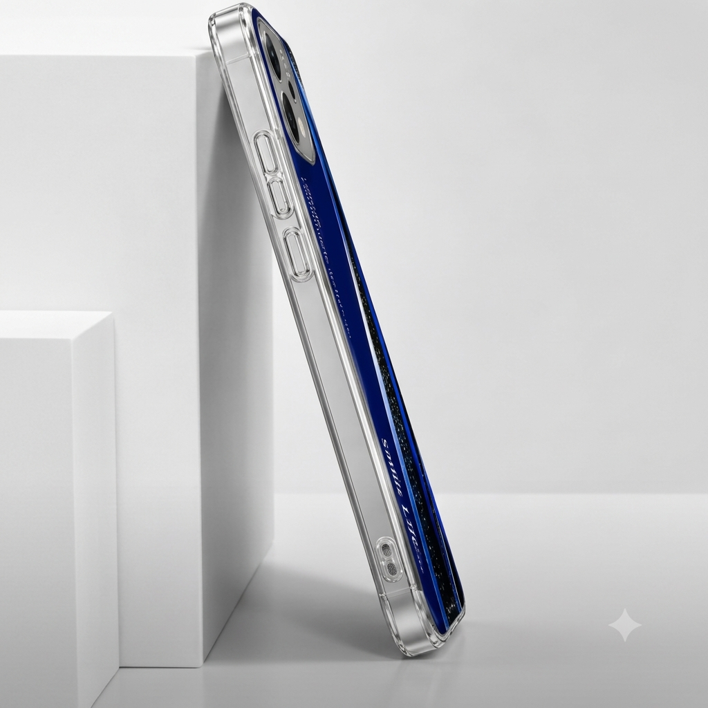 Oppo Reno 14 5G Premium Blue Wave Printed Back Cover