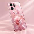 Oppo Reno 14 5G Elegant Floral Embossed Phone Case Luxury Rose Design