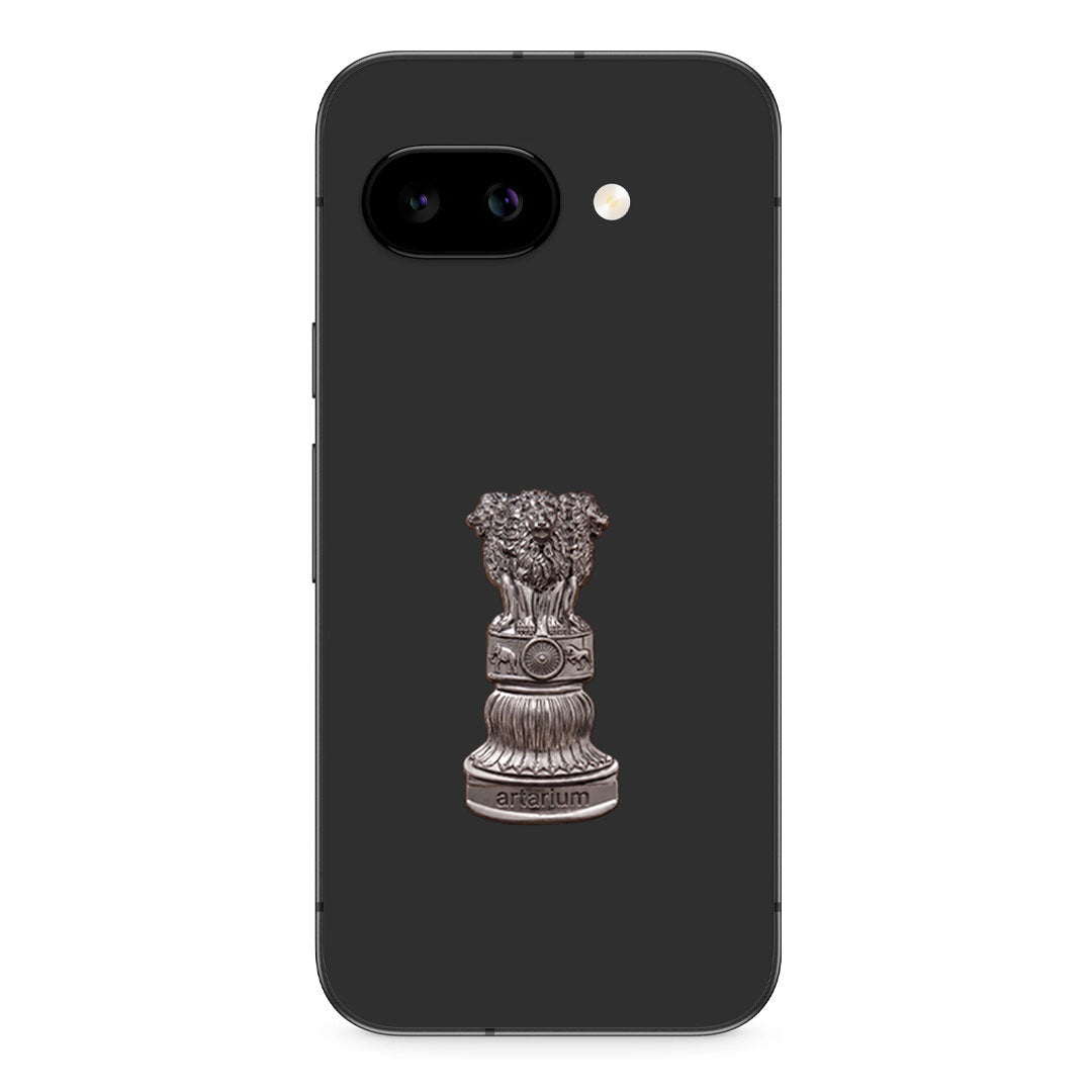 Google Pixel 9a 5G Compatible Satyamev Jayate 3D Metal Emblem Sticker