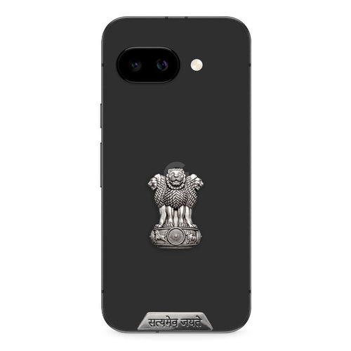 Google Pixel 9a 5G Compatible Satyamev Jayate 3D Metal Emblem Sticker