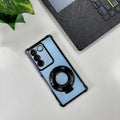 Vivo V27 5G Original Luxury Magnifier Ring Stand Shockproof Airbags Corner Case