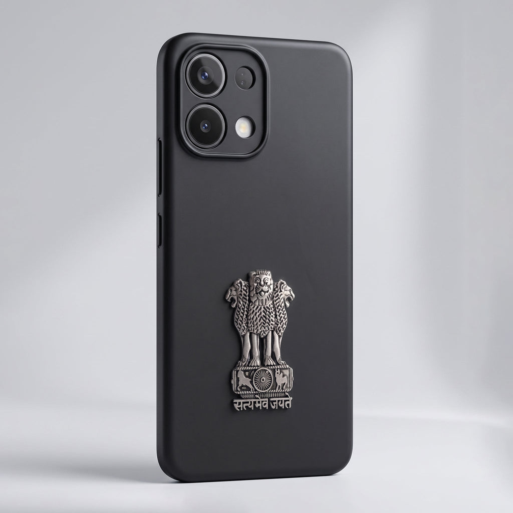 Oppo K13 5G Compatible Satyamev Jayate 3D Metal Emblem Sticker