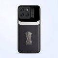 Motorola Edge 70 5G Satyamev Jayate 3D Metal Leather Back Case