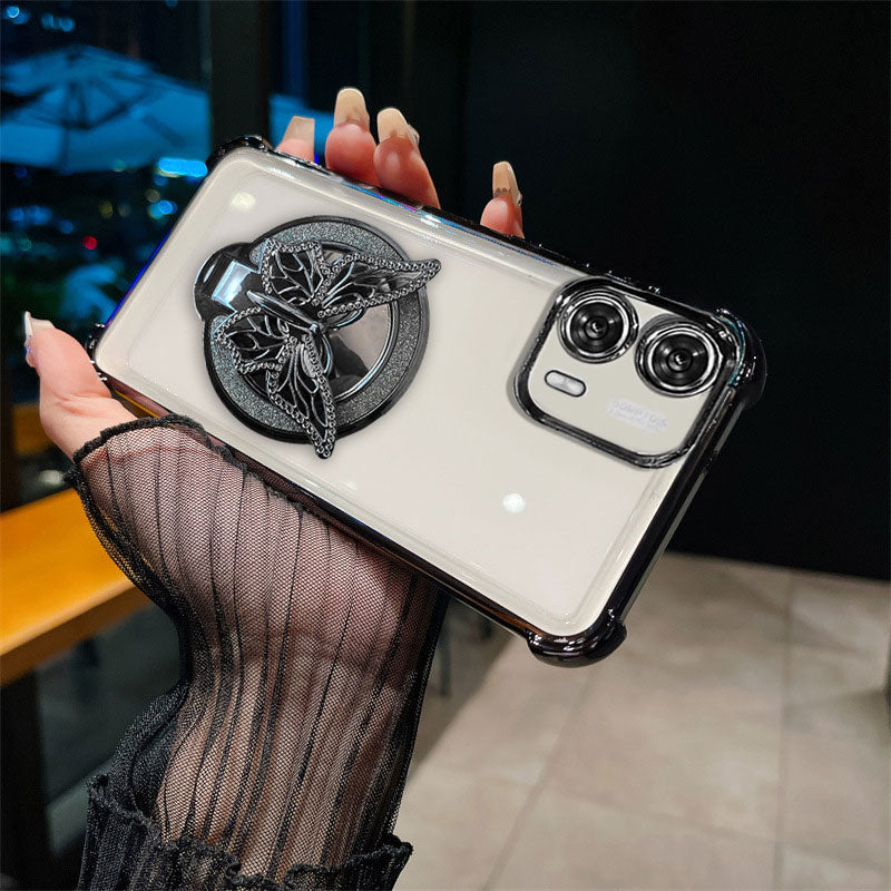 Motorola Edge 50 Fusion 5G Premium Butterfly Stand Airbags Case