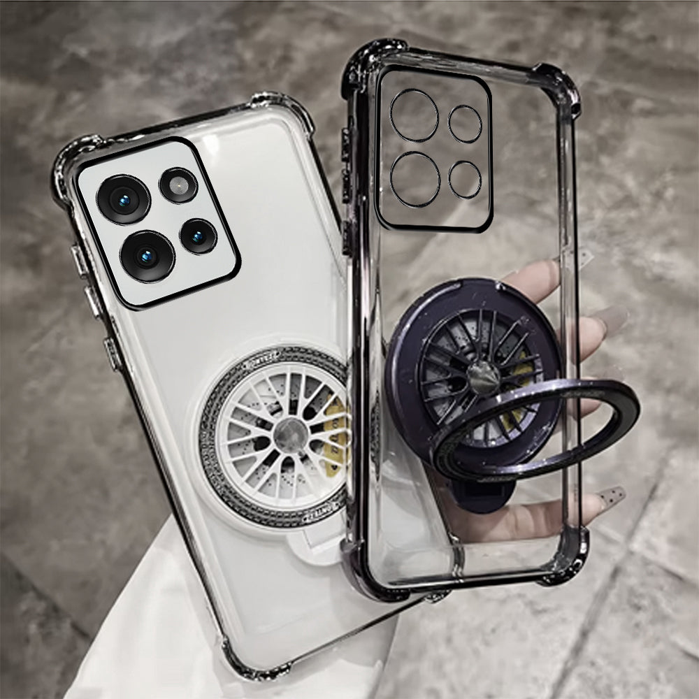 Motorola Edge 50 5G Premium Stress Buster Wheel Rotating Shockproof Airbags Case