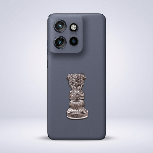 Motorola Edge 50 Neo 5G Compatible Satyamev Jayate 3D Metal Emblem Sticker