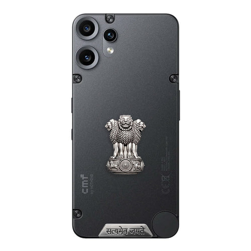 Nothing Phone 2 Pro 5G Compatible Satyamev Jayate 3D Metal Emblem Sticker