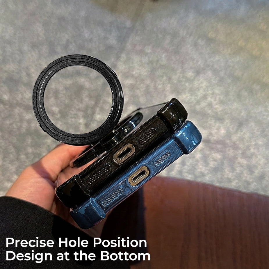 Nothing Phone 2a 5G Luxury Four Corner Invincible Bracket Ring Stand Case