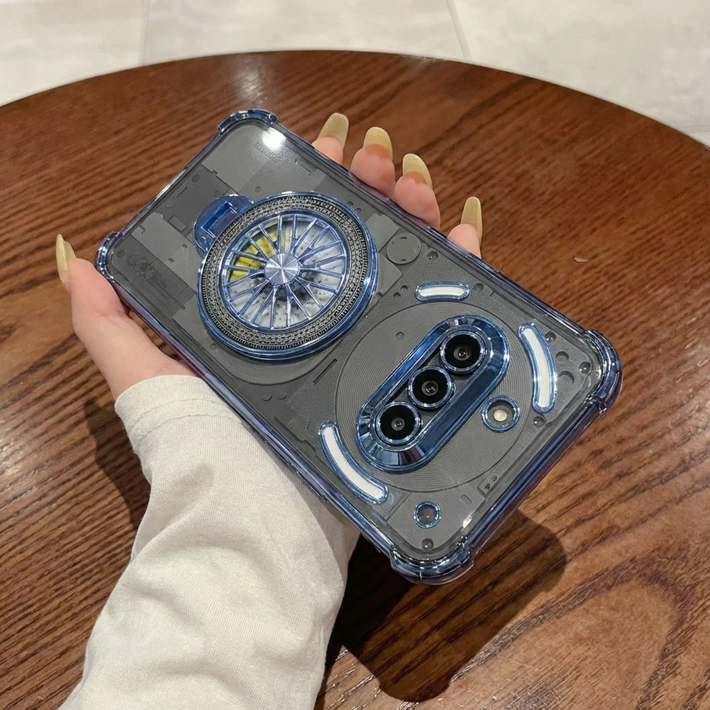 Nothing Phone 3a 5G Premium Stress Buster Wheel Rotating Shockproof Airbags Case